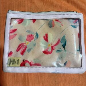 Floral Transparent Cosmetic Bag
